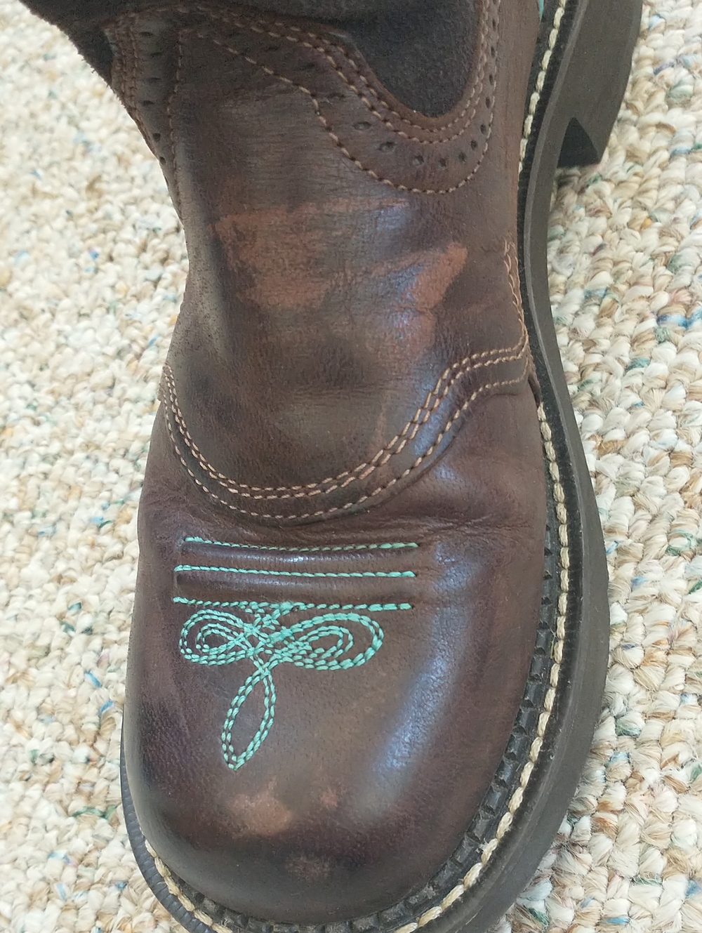 Ariat Fat Baby Leather Women's Western Boots US 8 B - Picture 12 of 12